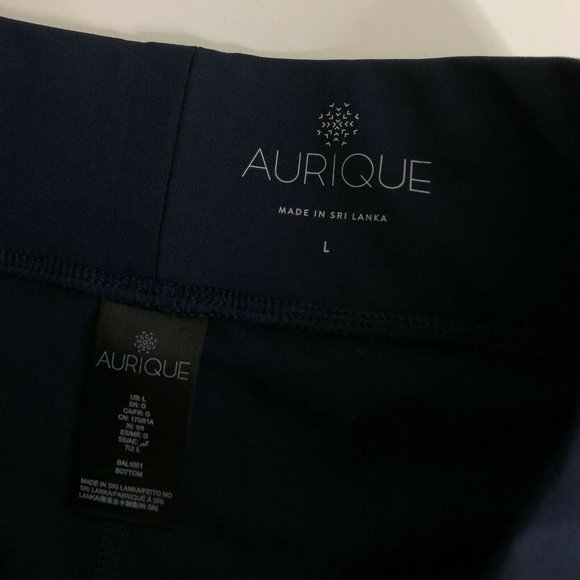 AURIQUE Women's Bal1001 Active Shorts, Navy/White - Picture 3 of 5